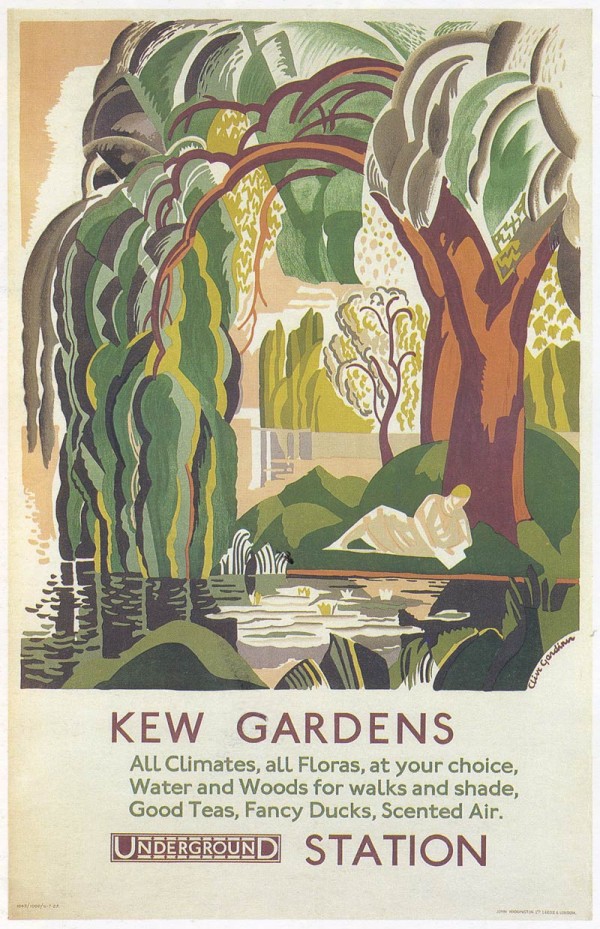 London Underground Kew Gardens poster  Print
